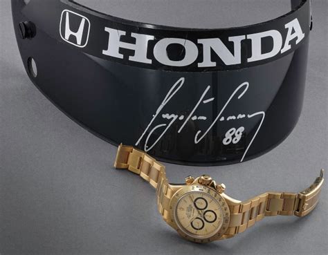 rolex daytona ayrton senna|Solid gold Rolex Daytona with ties to F1 legend Ayrton .